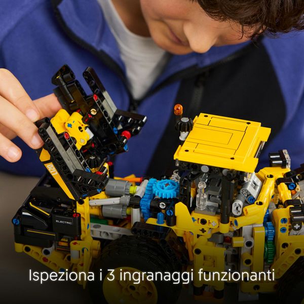 Lego technic - 42209 - ruspa  pala gommata volvo l120 electric - LEGO TECHNIC, LEGO