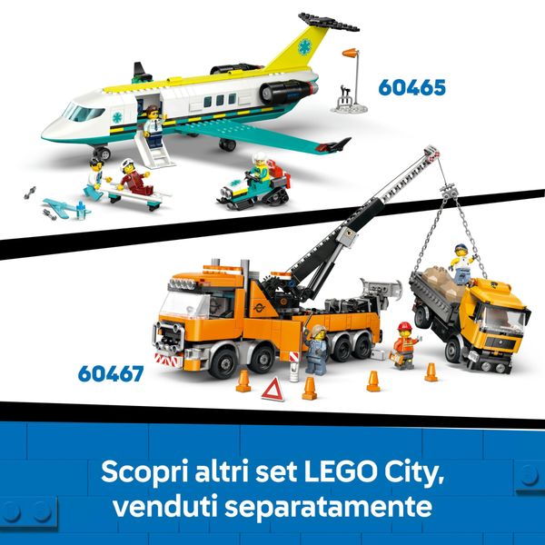 Lego city 60466 bulldozer giallo: veicolo cantiere, 3 minifigure 8+ - LEGO CITY, LEGO