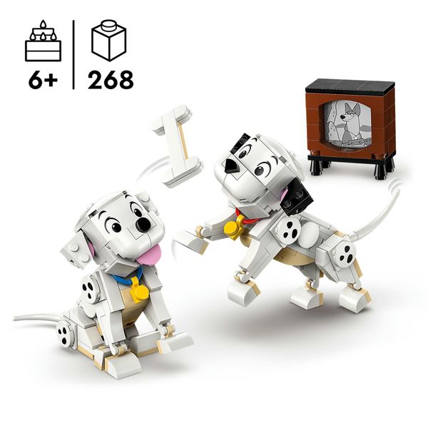 Lego disney 43271 pongo e peggy - la carica dei 101 6+ - Disney, LEGO