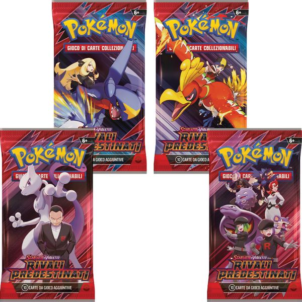 Busta singola e assortita  dell’espansione  scarlatto e violetto - rivali predestinati - POKEMON