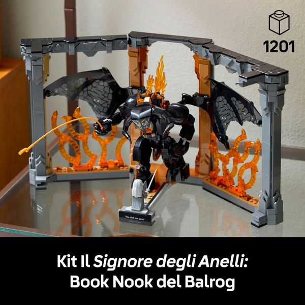 Lego icons – 10367 – book nook balrog il signore degli anelli - Jurassic World, LEGO JURASSIC WORLD, LEGO