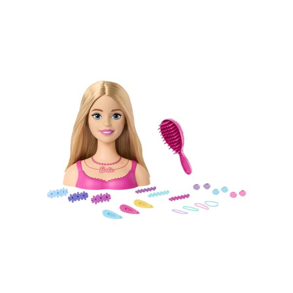 Testa barbie per acconciature capelli biondi - 3+ - Barbie