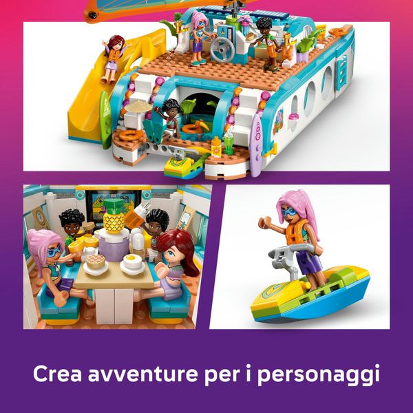 Lego friends 42664 avventura catamarano: barca, 4 mini bamboline 8+ - LEGO FRIENDS, LEGO