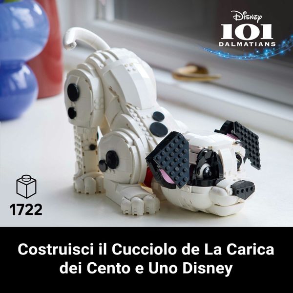Lego disney 43269 cucciolo 101: kit modellismo personalizzabile adulti - Disney, LEGO