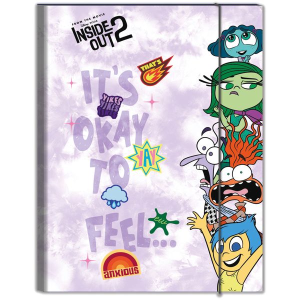 Cartellina con elastico ds01 # inside out 2 - SEVEN, Disney