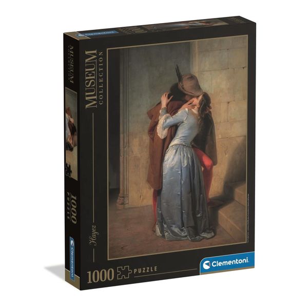 Clementoni - puzzle 1000 hqc museum the kiss - hayez - 39994 - CLEMENTONI