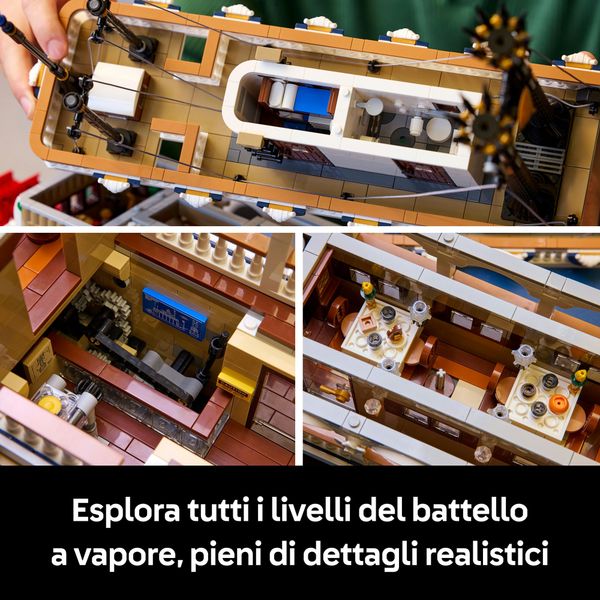 Lego® ideas - 21356  - battello a vapore fluviale - LEGO IDEAS