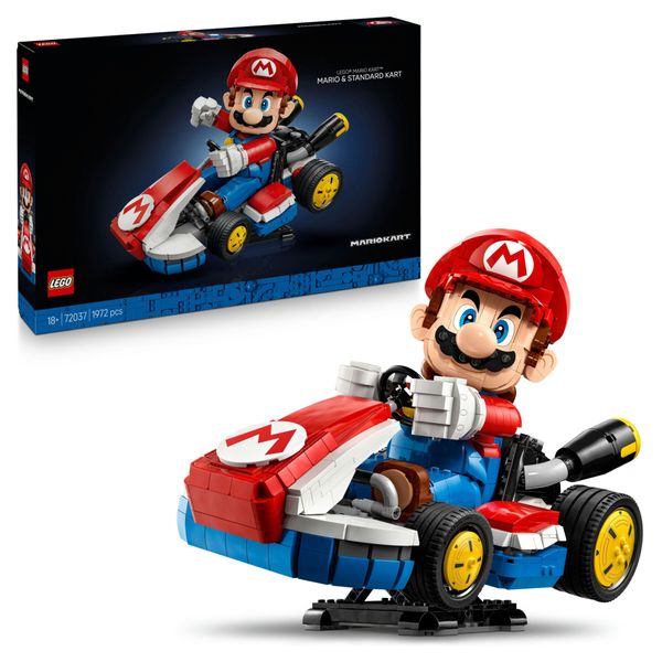 Lego - 72037 - mario kart con mario e kart, modellino da esposizione - LEGO® Super Mario™, Lego