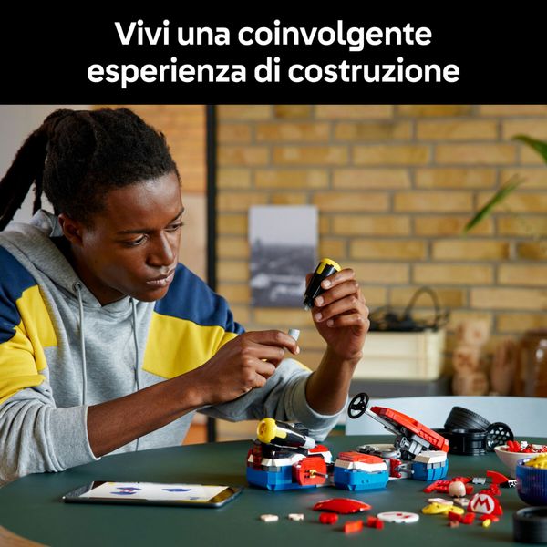 Lego - 72037 - mario kart con mario e kart, modellino da esposizione - LEGO® Super Mario™, LEGO