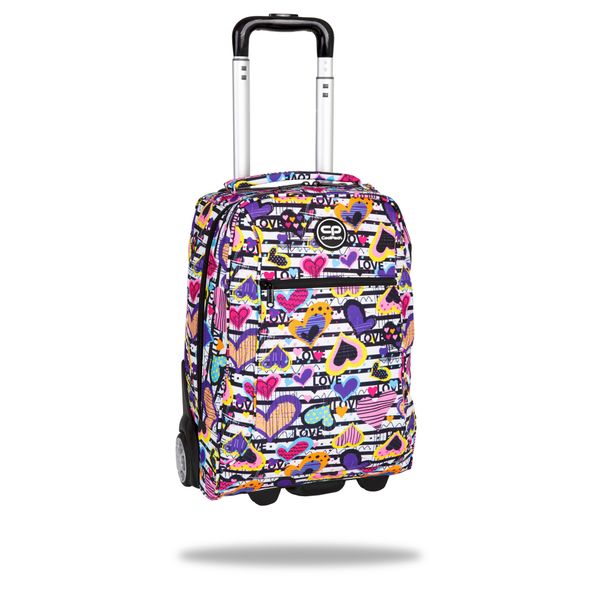 Trolley coolpack voyager girl heart in materiale waterproof - Coolpack