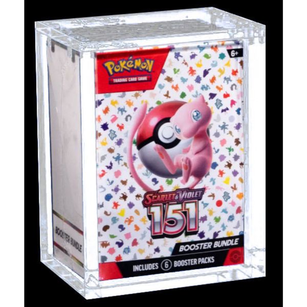 Custodia acrilica per bundle 6 buste pokémon – protezione ed esposizione - POKEMON