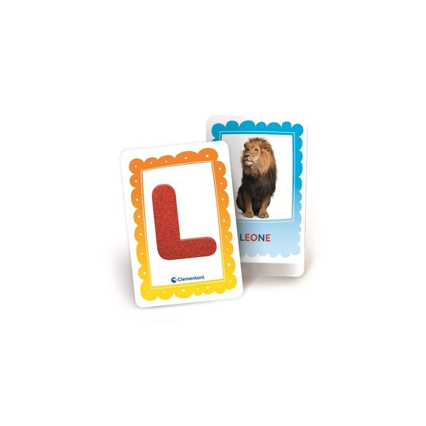 Clementoni - montessori - flashcard alfabeto tattile - 16838 - CLEMENTONI, SAPIENTINO