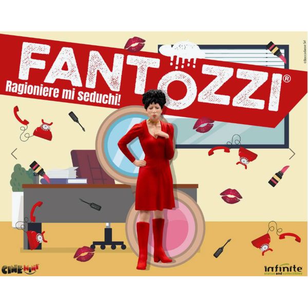 Fantozzi mini figure serie 1 "mi seduchi" + libretto - infinite statue 10 cm - DB LINE