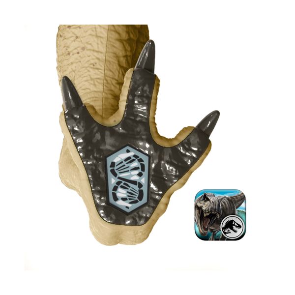 Mattel jurassic world la rinascita - distortus rex ruggito devastante, dinosauro con design fedele al film e 2 mosse d'attacco incluse - Jurassic World