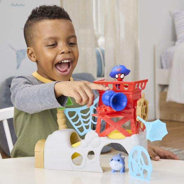 Spidey water web playset isola dei pirati - SPIDEY