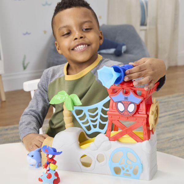 Spidey water web playset isola dei pirati - SPIDEY