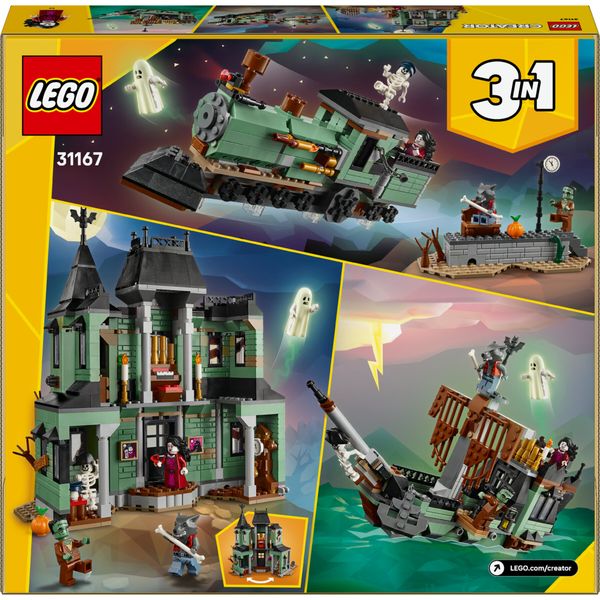Lego creator 31167 - villa spettrale 3in1: nave fantasma o treno 9+ - LEGO CREATOR, LEGO