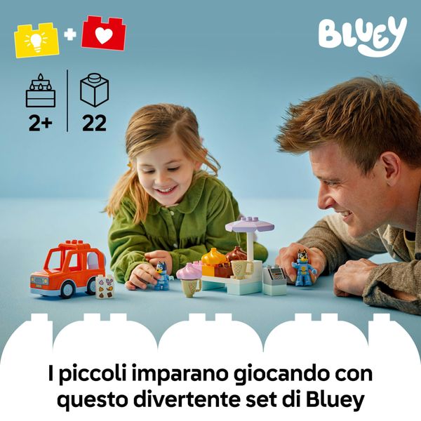 Lego 10458 - duplo gelateria bluey con macchina e 2 figure, 2+ anni - LEGO DUPLO, LEGO