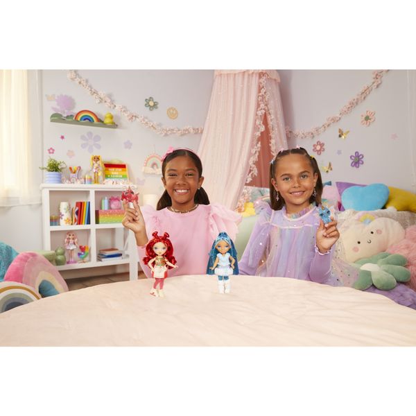 Rainbow high littles - fairy doll  singola assortita 14 cm con pet fantasy - Rainbow High