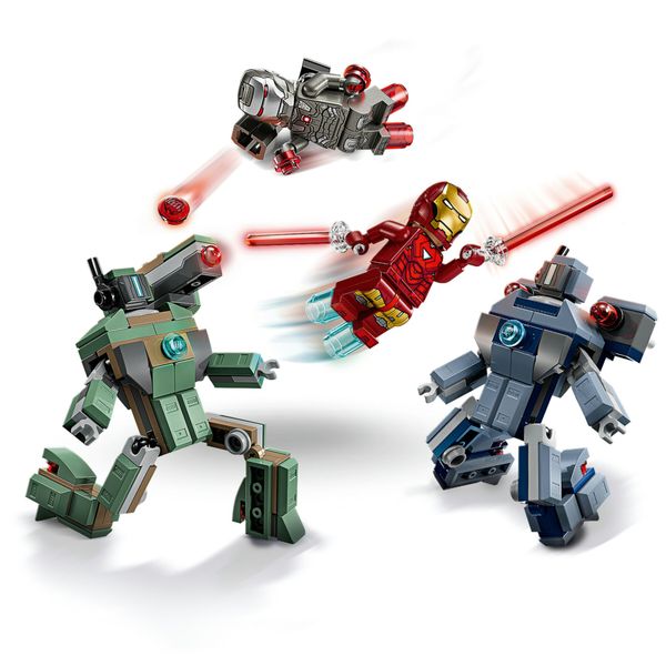 Lego marvel 76320 - iron man e war machine vs droni con action figure 7+ - LEGO SUPER HEROES, LEGO