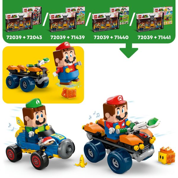 Lego 72039 - mario kart castello di bowser con 2 macchine, 9+ anni - LEGO® Super Mario™, LEGO