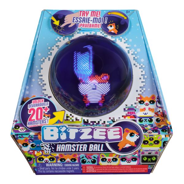 Bitzee hamster ball – criceto digitale interattivo, reagisce al tuo tocco, giochi per bambini e bambine dai 5 anni in su - BITZEE