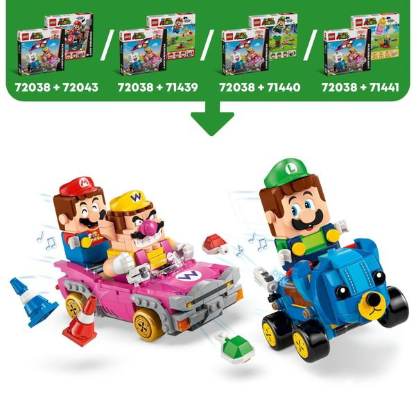 Lego 72038 - mario kart wario vs re boo con 2 veicoli, 8+ anni - LEGO