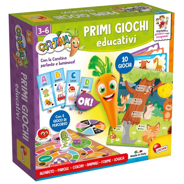 Carotina - penna parlante con primi giochi educativi - LISCIANI
