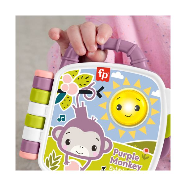 Fisher-price - il libro delle canzoncine della scimmietta viola, con luci e suoni per l'apprendimento, versione in italiano - FISHER PRICE
