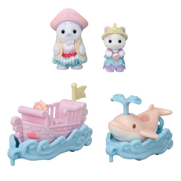 Sylvanian families - veicoli da sogno - barca & balena -  personaggi collezionabili sf - SYLVANIAN FAMILIES