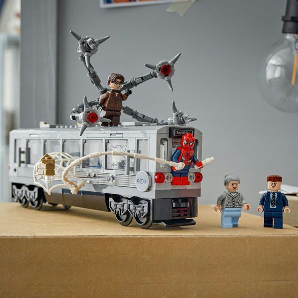 Lego marvel 76321 - spider-man vs doc ock sul treno con 4 minifigure 9+ - LEGO SUPER HEROES, LEGO