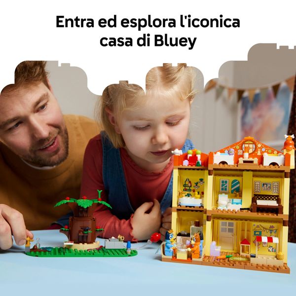Lego 11203 - bluey casa con giardino e 4 minifigure, 4+ anni - BLUEY, LEGO