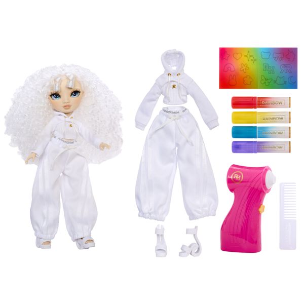 Rainbow high - fashion doll diy con aerografo e pennarelli - Rainbow High