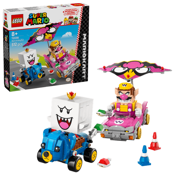 Lego 72038 - mario kart wario vs re boo con 2 veicoli, 8+ anni - Lego