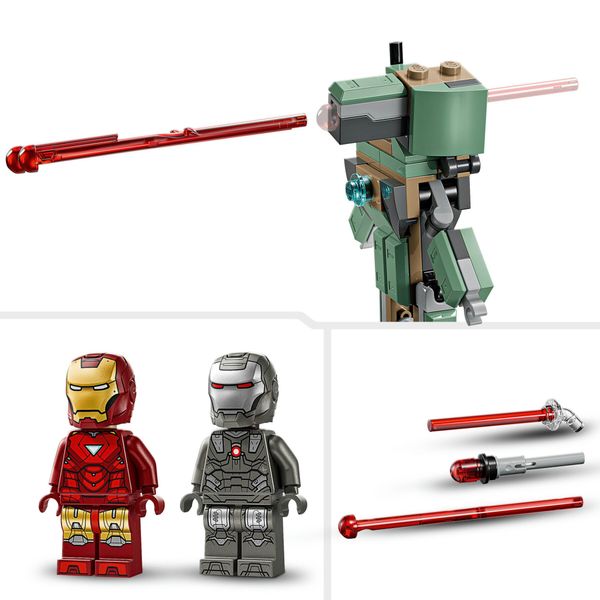 Lego marvel 76320 - iron man e war machine vs droni con action figure 7+ - LEGO SUPER HEROES, LEGO