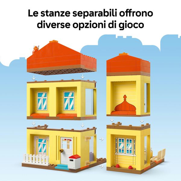 Lego 11203 - bluey casa con giardino e 4 minifigure, 4+ anni - BLUEY, LEGO