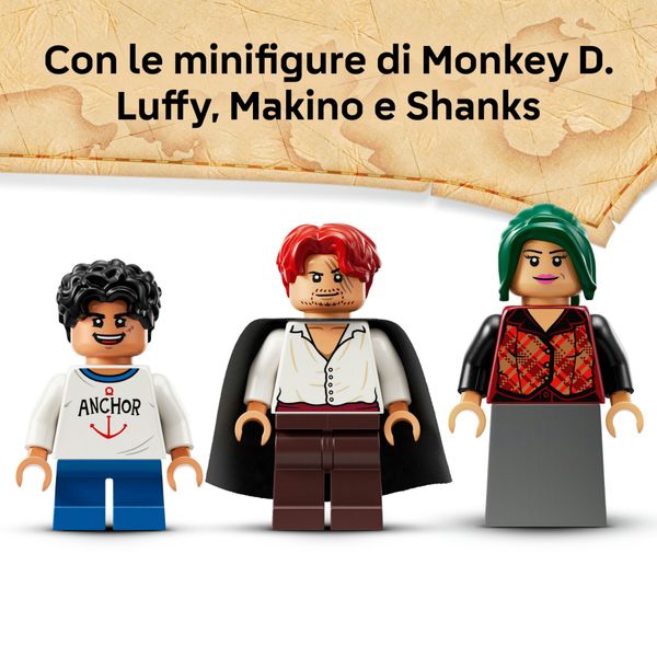 Lego one piece 75636 la capanna del villaggio foosha con barca giocattolo - ONE PIECE, LEGO