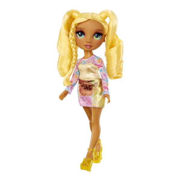 Rainbow high sunny - bambola fashion gialla 28 cm - Rainbow High