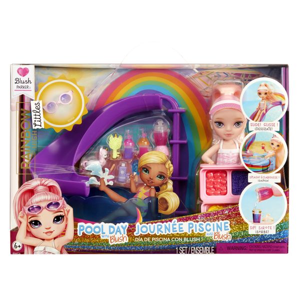 Rainbow high littles - piscina con blush e accessori - Rainbow High