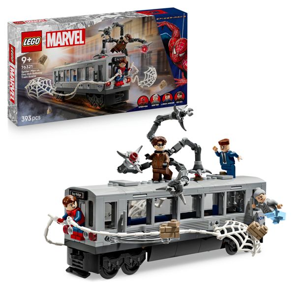 Lego marvel 76321 - spider-man vs doc ock sul treno con 4 minifigure 9+ - LEGO SUPER HEROES, Lego