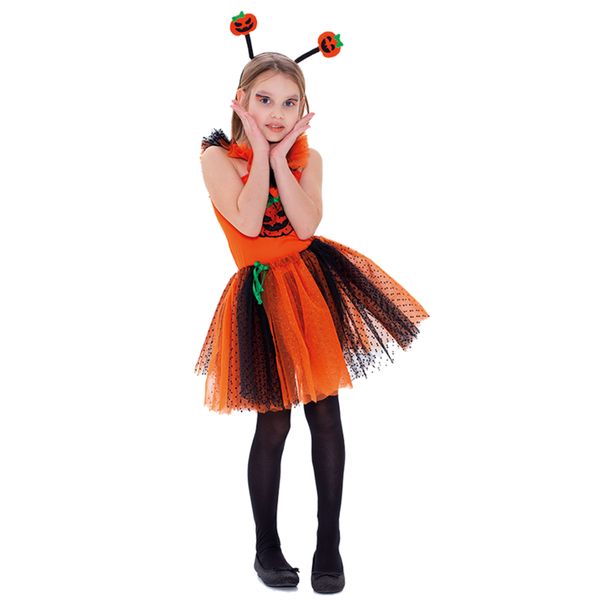 Costume travestimento halloween zucchetta bambina taglia unica bimbi - CARNAVAL QUEEN