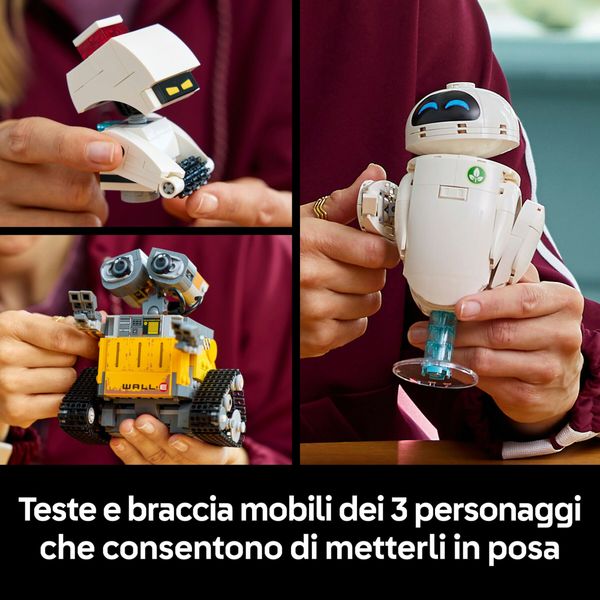 Lego - 43279 - wall-e e eve, set modellismo per adulti - LEGO Art, Disney