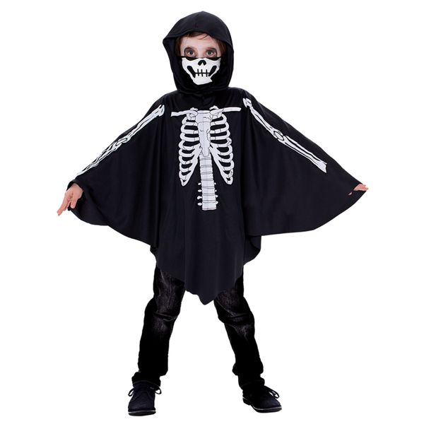 Costume travestimento halloween scheletro bambino taglia unica bimbi - CARNAVAL QUEEN