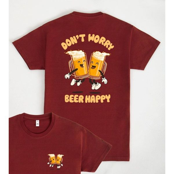 T-shirt dont worry beer happy - Pampling