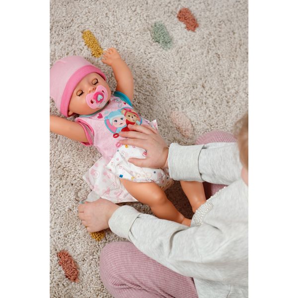 Baby born emma, bambola con 10 funzioni, tutina e accessori, per bambini dai 3 anni, funziona senza batteria, bambola alta 43 cm - BABY BORN