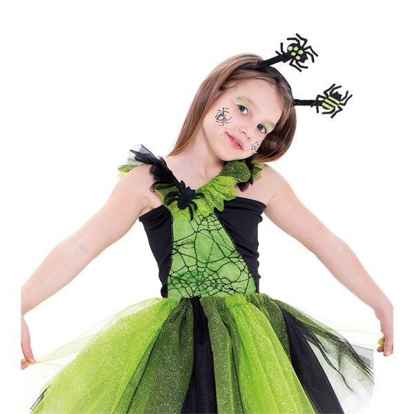 Costume travestimento halloween ragnatelina bambina taglia unica bimbi - CARNAVAL QUEEN