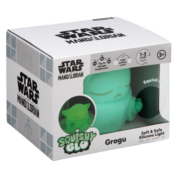 Lampada squishyglo grogu 15 cm in silicone - star wars mandalorian - Star Wars