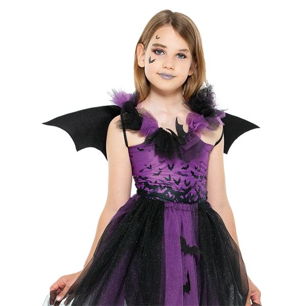 Costume travestimento halloween pipistrellina bambina taglia unica bimbi - CARNAVAL QUEEN