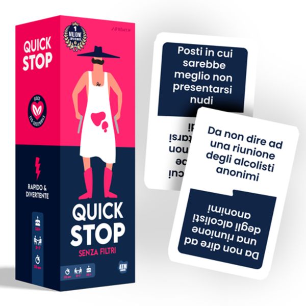 Quickstop senza filtri asmodee – gioco di carte dinamico per 2-7 giocatori, 16+ anni - ASMODEE