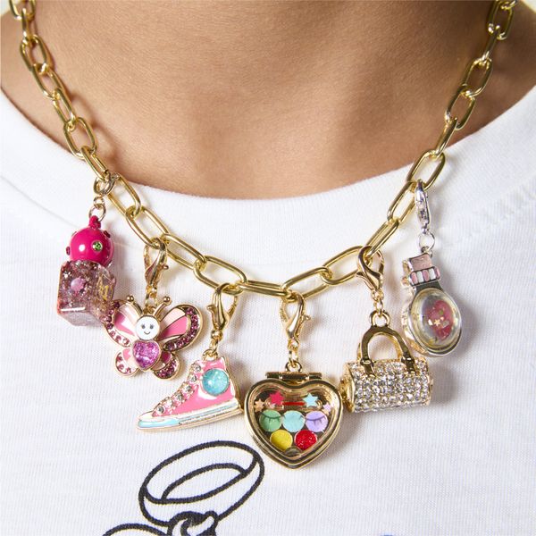 Collana in oro con ciondolo fao schwarz® charm squad - FAO Schwarz